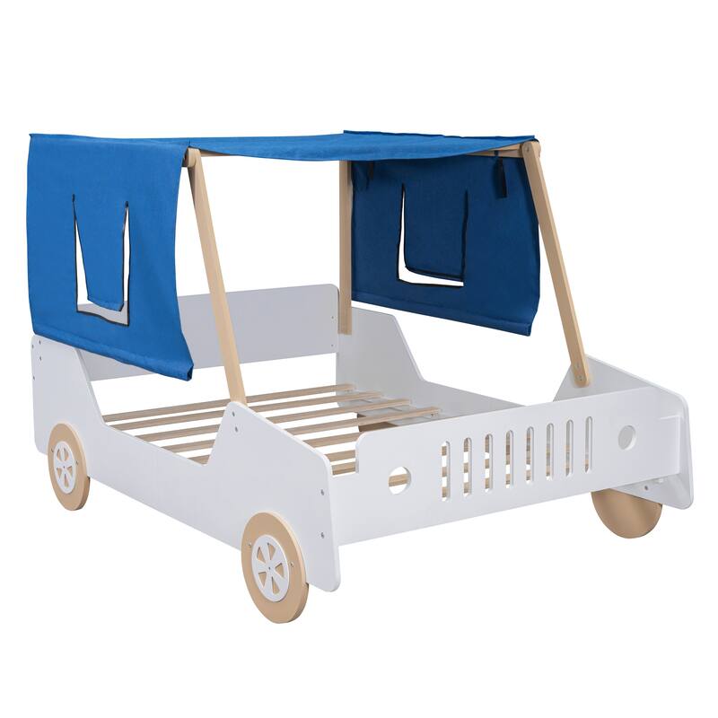 Full Size Car Shaped Bed with Tents Bed Bath & Beyond 40272915