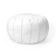 preview thumbnail 22 of 32, nuLOOM Handmade Moroccan Leather Ottoman Pouf