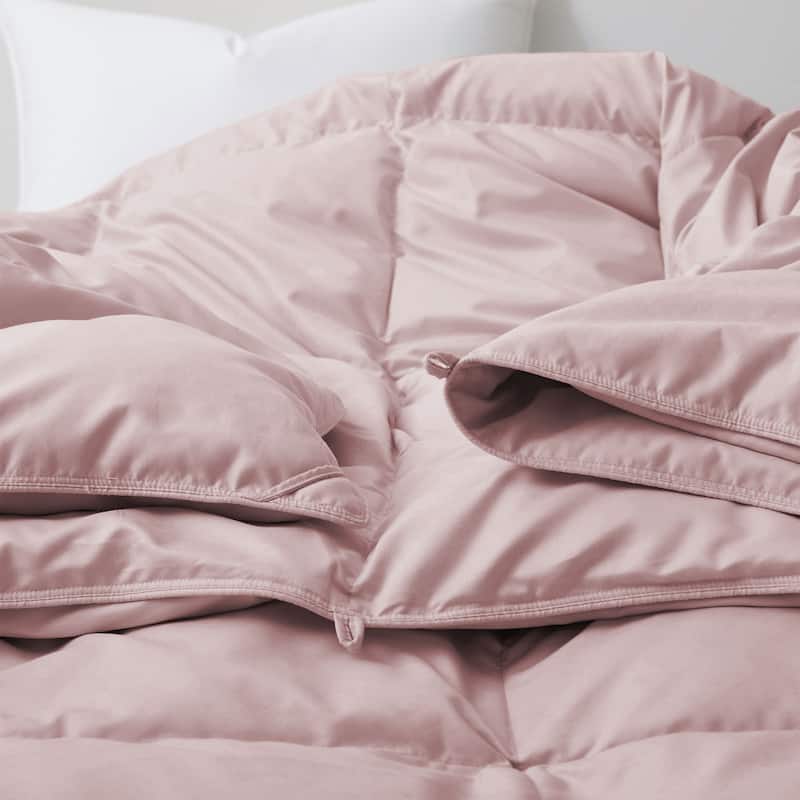 Lightweight Summer Flroal & Solid Printed Goose Feather Down Comforter Duvet Insert