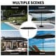 preview thumbnail 6 of 54, 13 ft Patio Umbrella with Base Double-Sided Rectangular Outdoor Deck Umbrella
