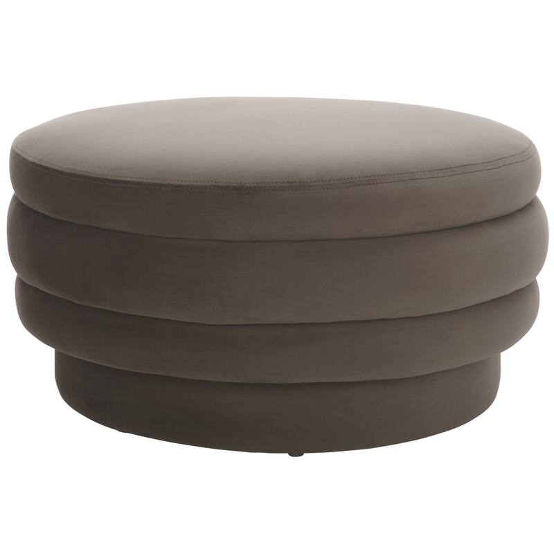 SAFAVIEH Rohan Upholstered Layered Cocktail Ottoman, Fully Assembled