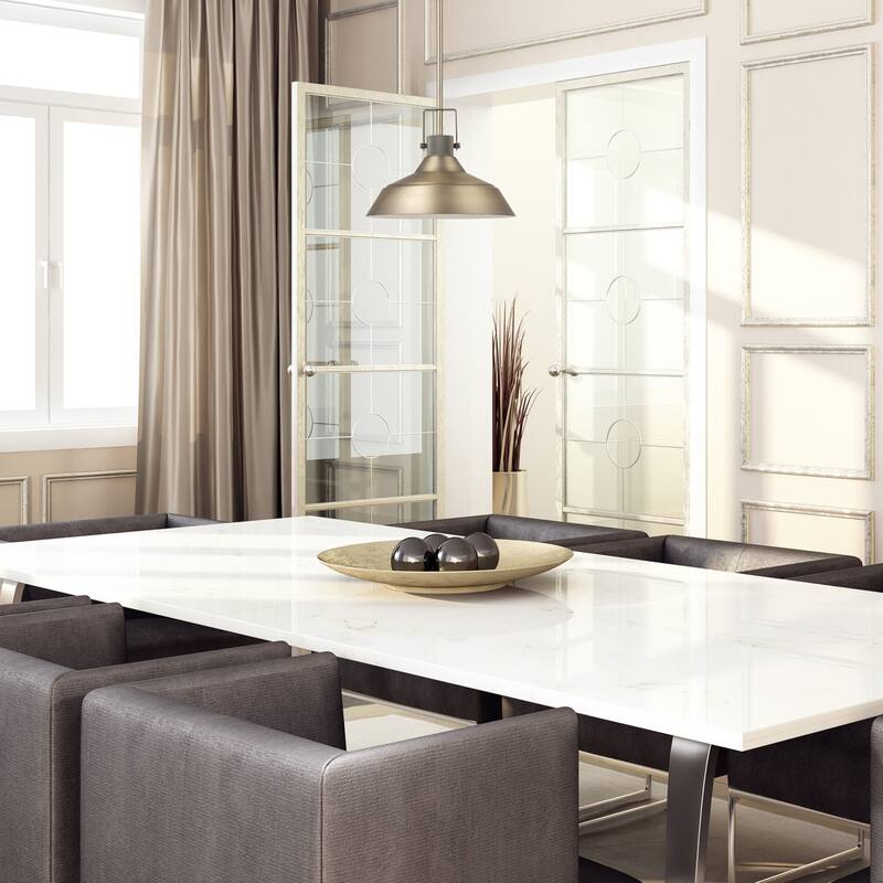 Sutton 1-Light Matte Brass Indoor Pendant - one size