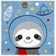 preview thumbnail 14 of 22, SAFAVIEH Carousel Kids Kolbrin Sloth Astronaut Rug 3' Square - Blue/Grey