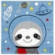 preview thumbnail 7 of 20, SAFAVIEH Carousel Kids Tatieana Sloth Astronaut Rug Blue/Grey - 3' Square