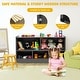 preview thumbnail 36 of 39, Costway Kids 2-Shelf Bookcase 5-Cube Wood Toy Storage Cabinet