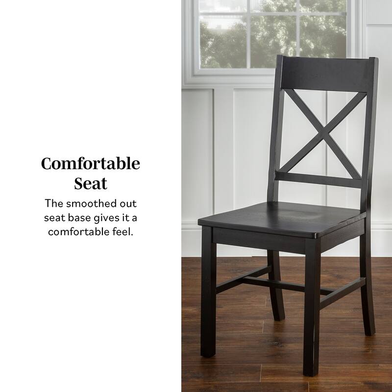 Middlebrook Antique X-Back Dining Side Chairs (Set of 2)