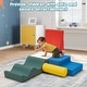 preview thumbnail 18 of 38, EROMMY Soft Foam Climbing Blocks for Toddlers Ages 1-3, Indoor Baby Climb and Crawl Playset in Classic & Macaron Colors