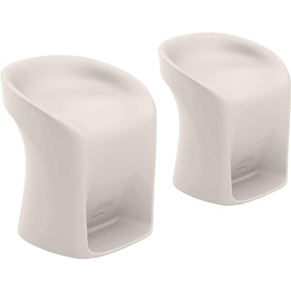 slide 2 of 12, Ledge Lounger In Pool Barstools, Outdoor Patio, 22" Height - Set of 2 Cloud