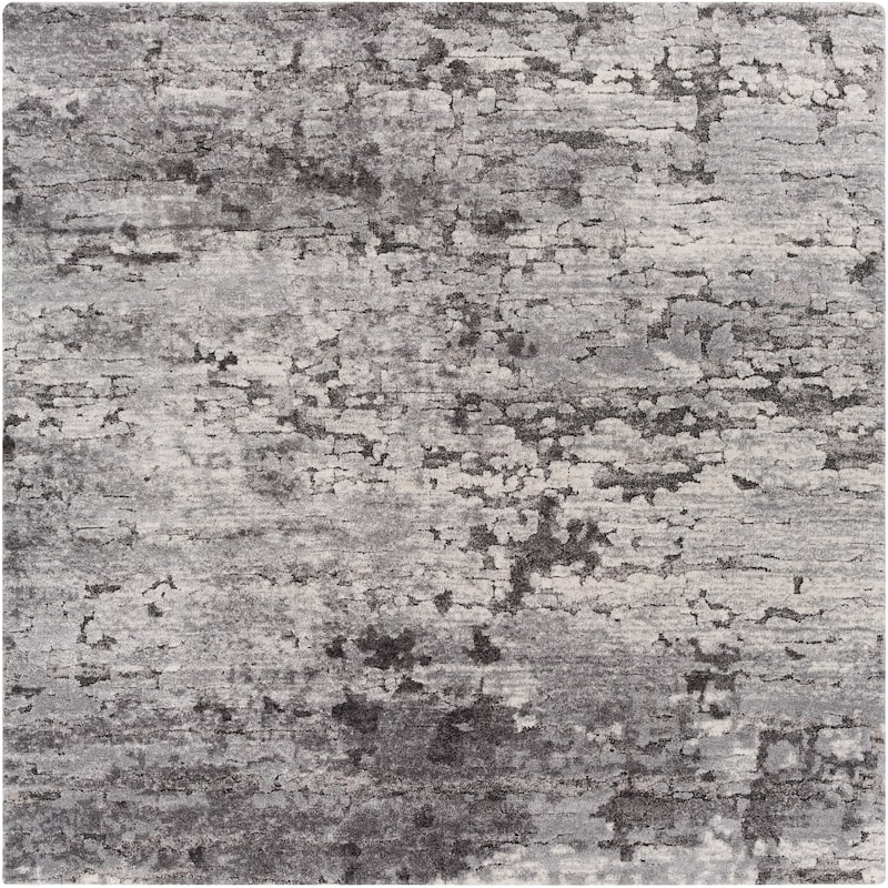 Artistic Weavers Noi Modern Abstract Plush Area Rug - 7'10" Square - Charcoal