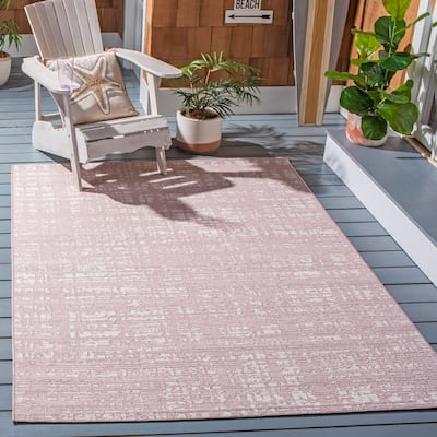SAFAVIEH Courtyard Ankje Crosshatch Indoor/ Outdoor Waterproof Rug