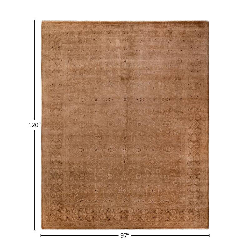 Vibrance, One-of-a-Kind Hand-Knotted Area Rug - Beige, 8' 1" x 10' 0" - 8' 1" x 10' 0"