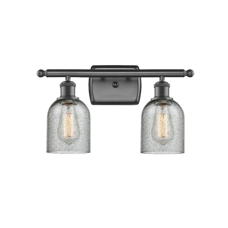 Innovations Lighting Caledonia 2 Light 16" Wide Bathroom Vanity Light - Oil Rubbed Bronze / Charcoal