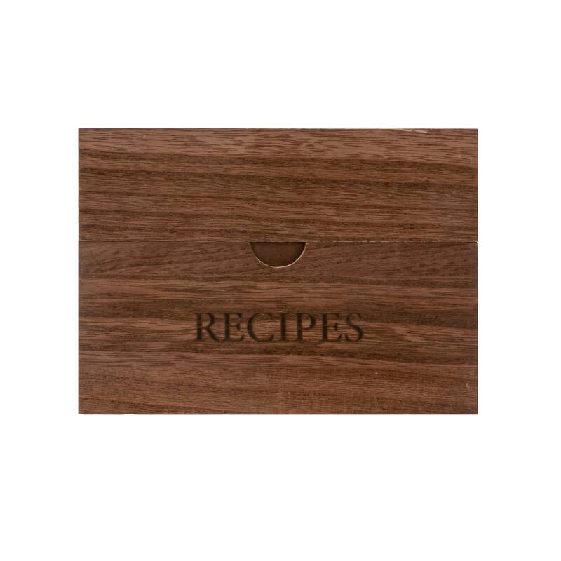 Willow & Riley Antique Recipe Box - Dividers not Included