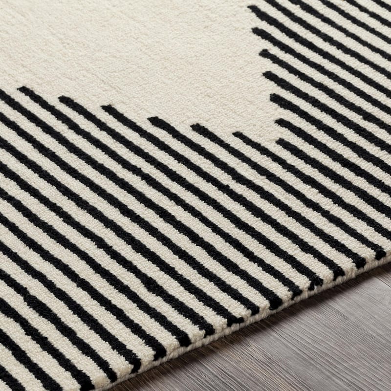 Livabliss Granada Minimalist Diamond Hand Tufted Area Rug