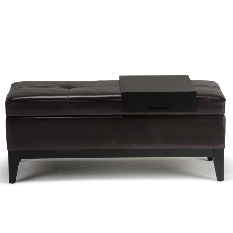 WYNDENHALL Jackson 42 inch Wide Rectangle Storage Ottoman