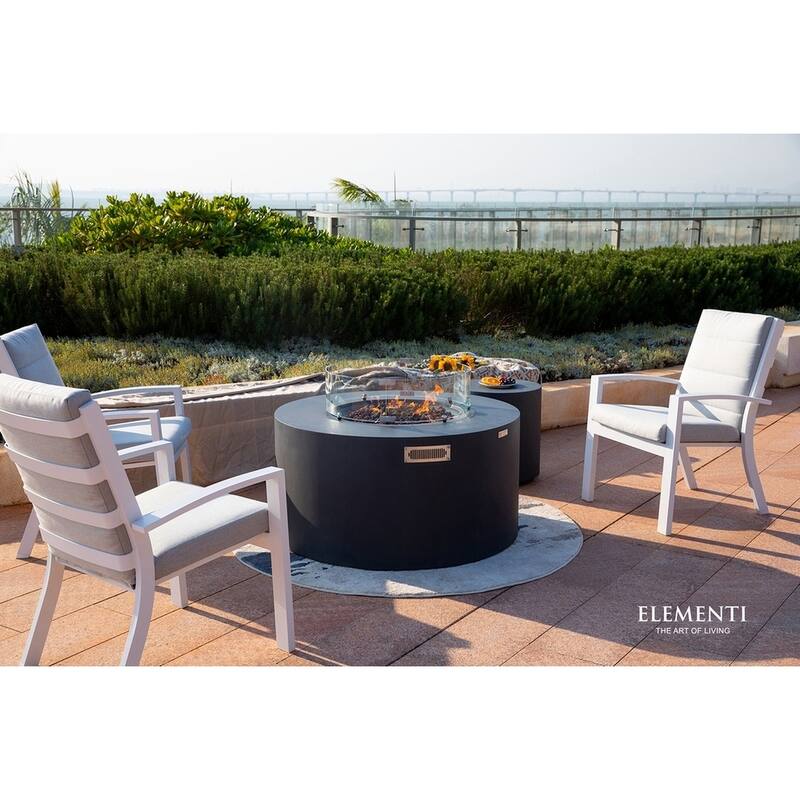 Sol Living Pacaya Round Propane Fire Pit 45,000 BTUs - 43 x 43 Inches - 43 x 43 in.