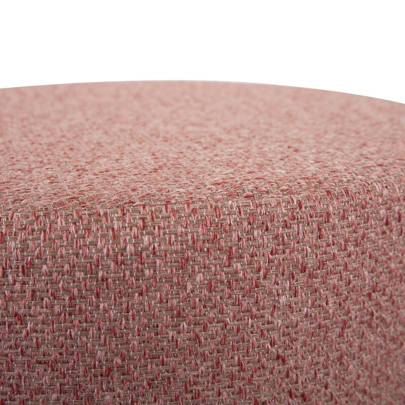 Allan Andrews No Tip Cylinder Ottoman with Cover, Panama Collection