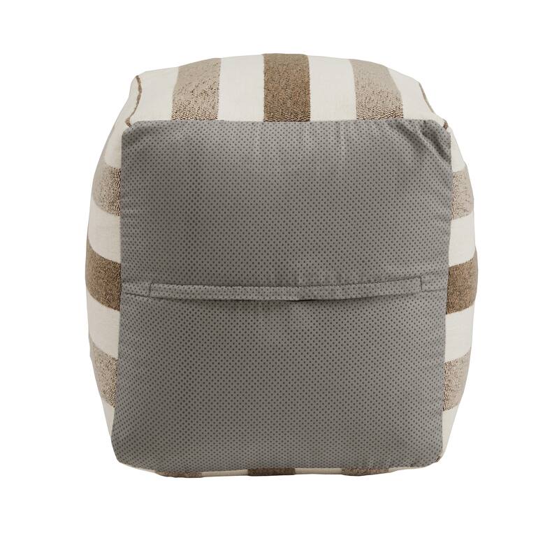 Brunico Upholstered Square Pouf Ottoman by iNSPIRE Q Bold