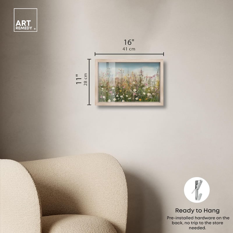 Glimmering Glade Garden I Shadowbox by Art Remedy