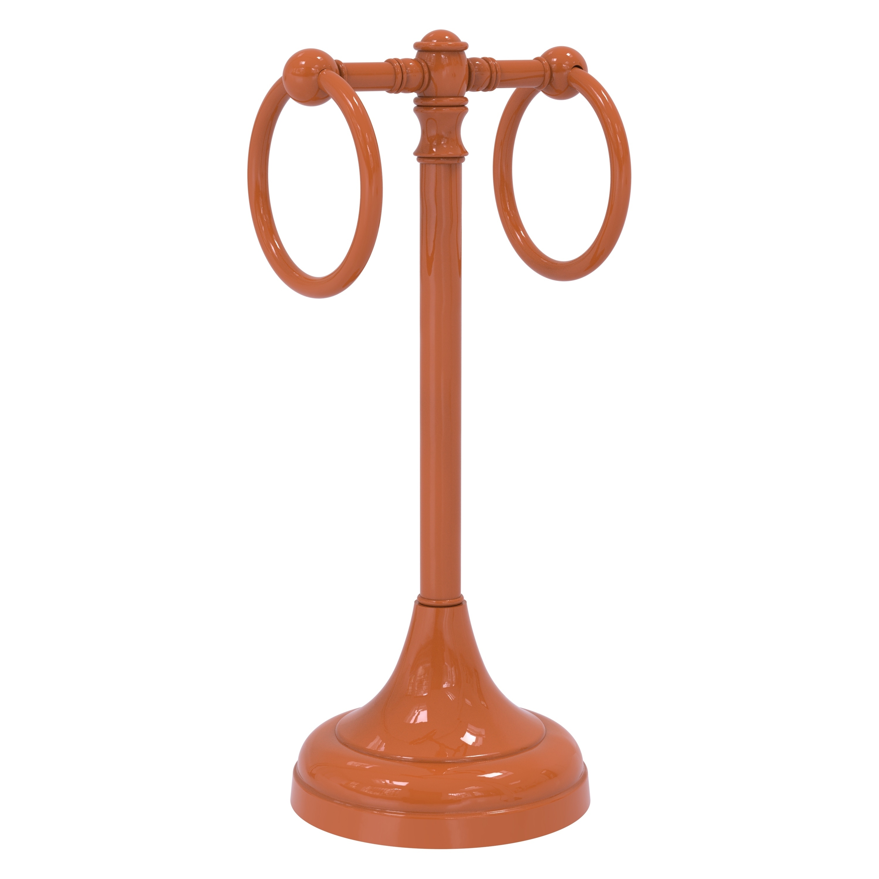 Allied Brass Carolina Collection 2 Ring Guest Towel Stand