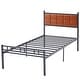 preview thumbnail 8 of 6, VECELO Faux Leather Tufted Kids Bed,Twin Size Bed Set of 2