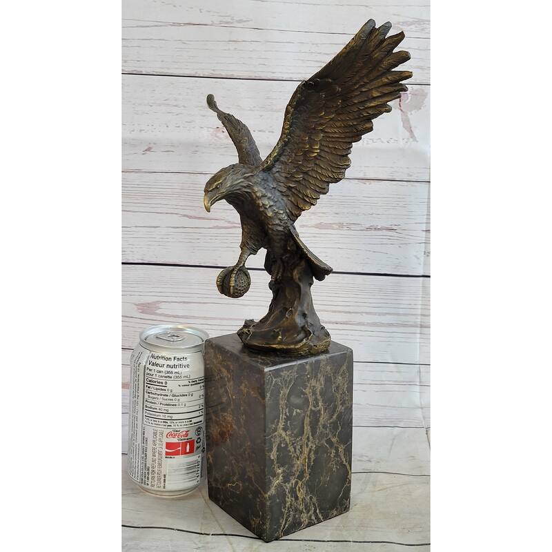 Hand Made American Bald Eagle By Milo Bookend Book End Museum Quality Bronze