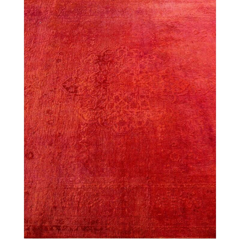 Fine Vibrance, One-of-a-Kind Hand-Knotted Area Rug - Orange, 4' 0" x 6' 4" - 4' 0" x 6' 4"