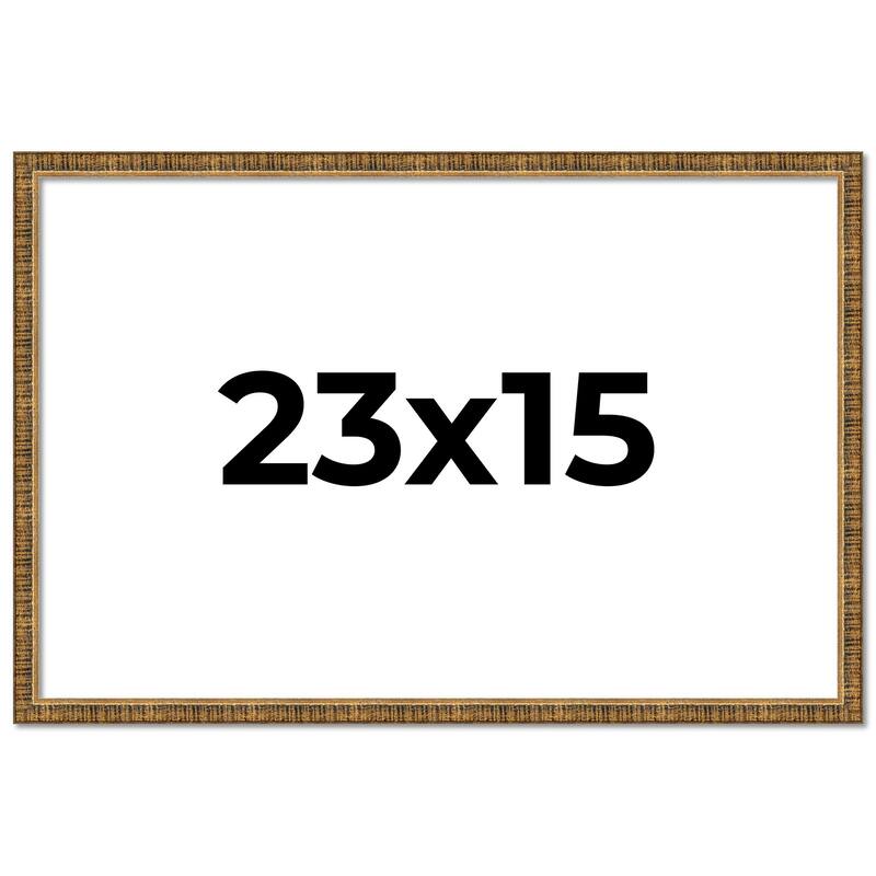 23x15 Frame Gold Solid Wood Picture Frame - Complete Modern Photo