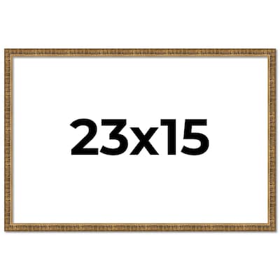 23x15 Frame Gold Solid Wood Picture Frame - Complete Modern Photo