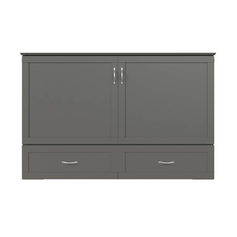 Hamilton Murphy Bed Chest with Storage Drawer and Built-In Charger