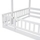 preview thumbnail 17 of 38, Pine Solid Wooden Twin Over Full Bunk Bed with Slide,Storage Staircase,Kids and Baby