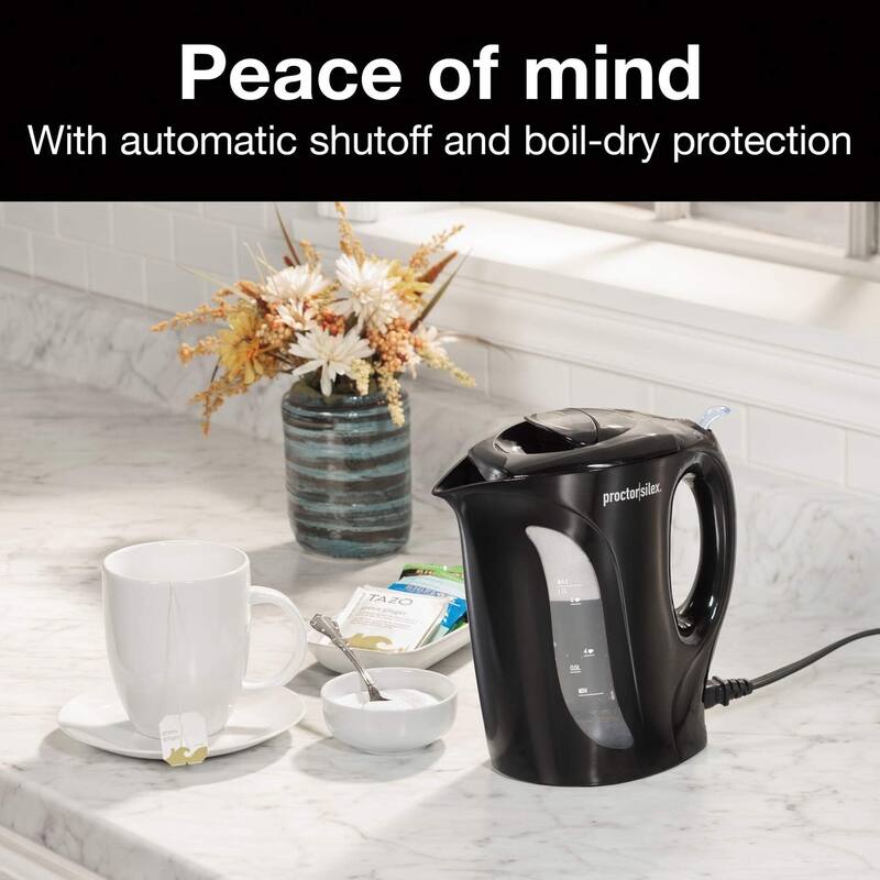 1 Liter Electric Tea Kettle, AutoShutoff & BoilDry Protection On Sale Bed Bath & Beyond