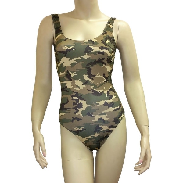 Shop Women S Camo Bikini 1 Piece Swimsuit Green Military Beach Swimwear Hunting Overstock 11974552
