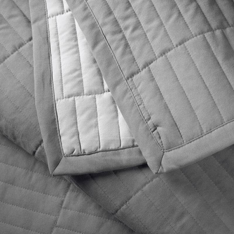 Jennifer Adams Codora 3pc. Wrinkle-Resistant Reversible Coverlet Set