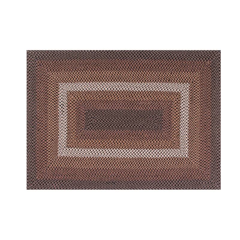 Better Trends Woodbridge Braid 100% Wool Stain Resistant, Double-Sided Reversible Rectangle Indoor Area Utility Rug - 20" x 30" Rectangle - Black