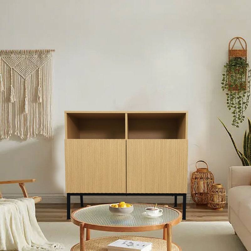 Coffee Bar Corner Storage Modern Buffet Sideboard