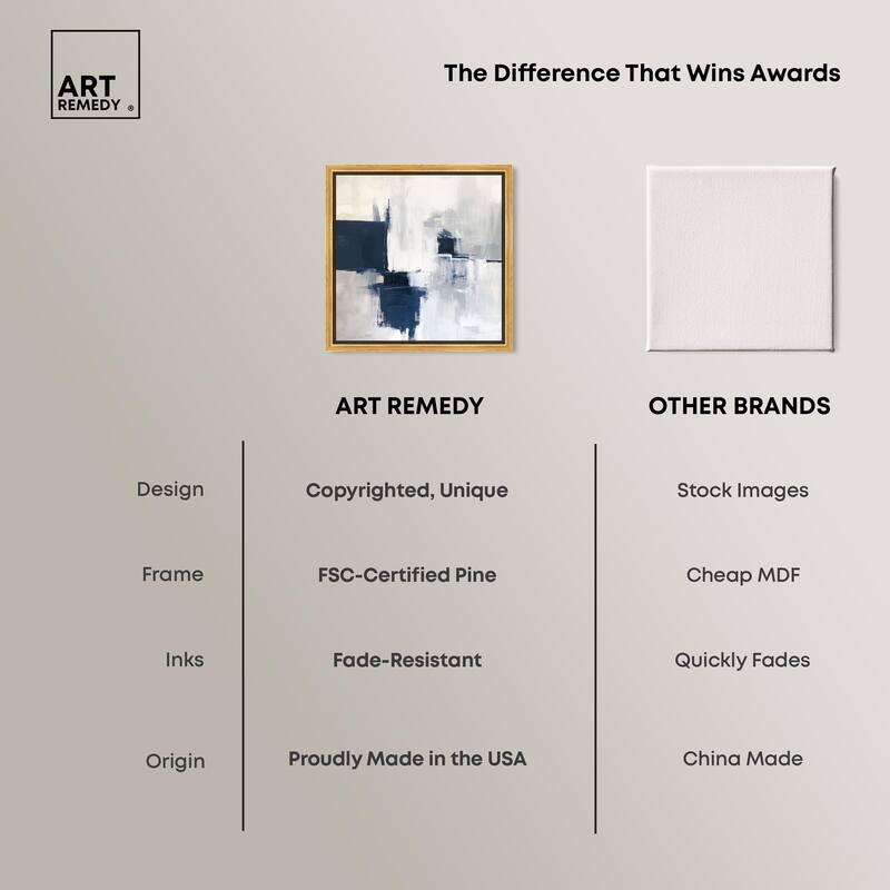 Porcelain Blue on White I Canvas by Art Remedy