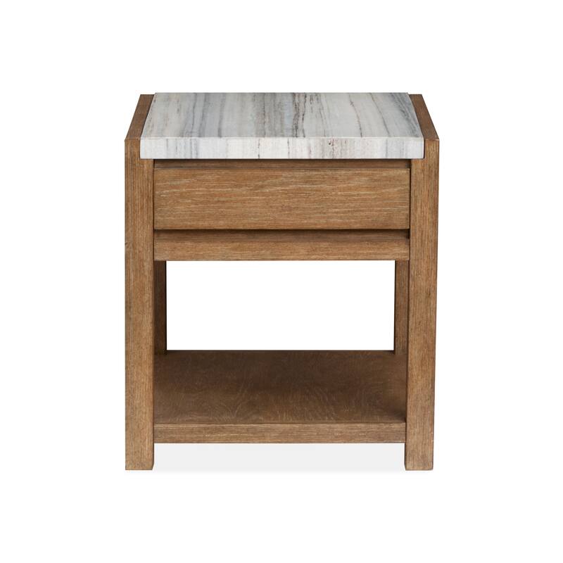 Magnussen Home Plum Creek Sierra Brown Rectangular End Table - 22''W x 26''D x 24''H