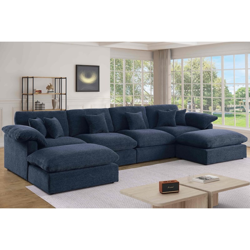 6 - Piece Chenille Sectional