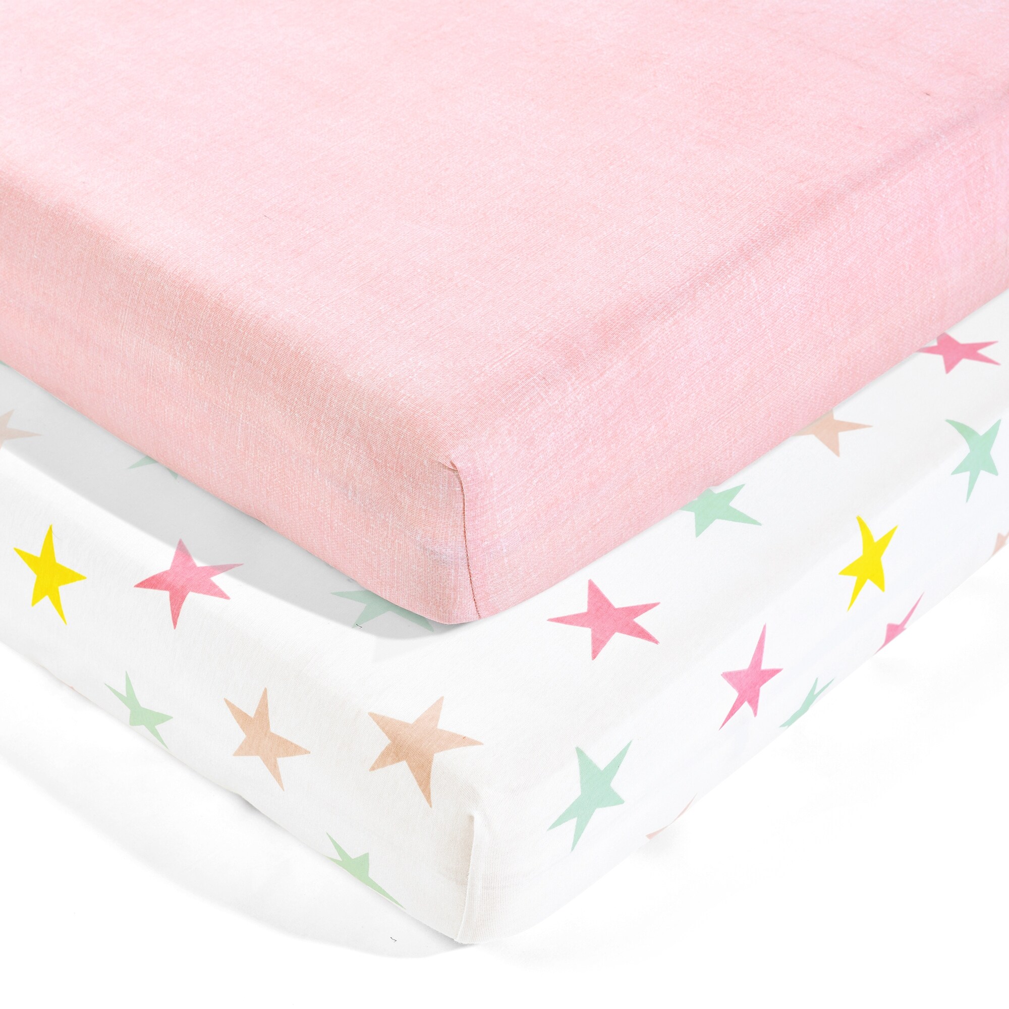 Cotton fitted crib sheets deals