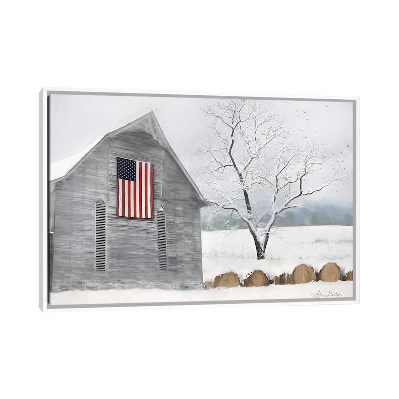 iCanvas "Old Glory" by Lori Deiter Framed Canvas Print - White - 18x26