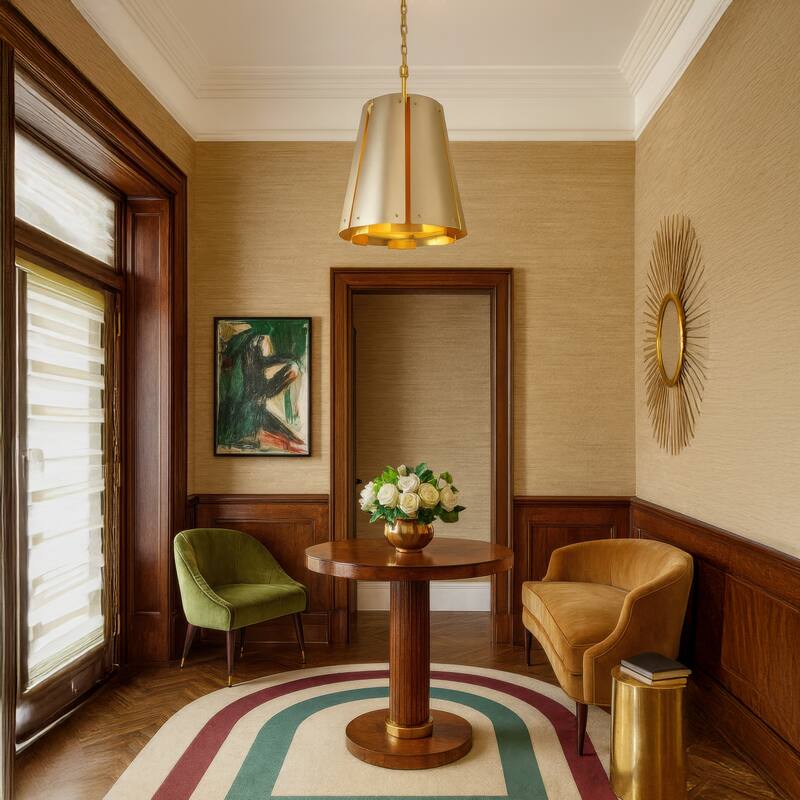 Varaluz Peep Show 6-Light Pendant - Sunwashed Silver/Brushed Sienna