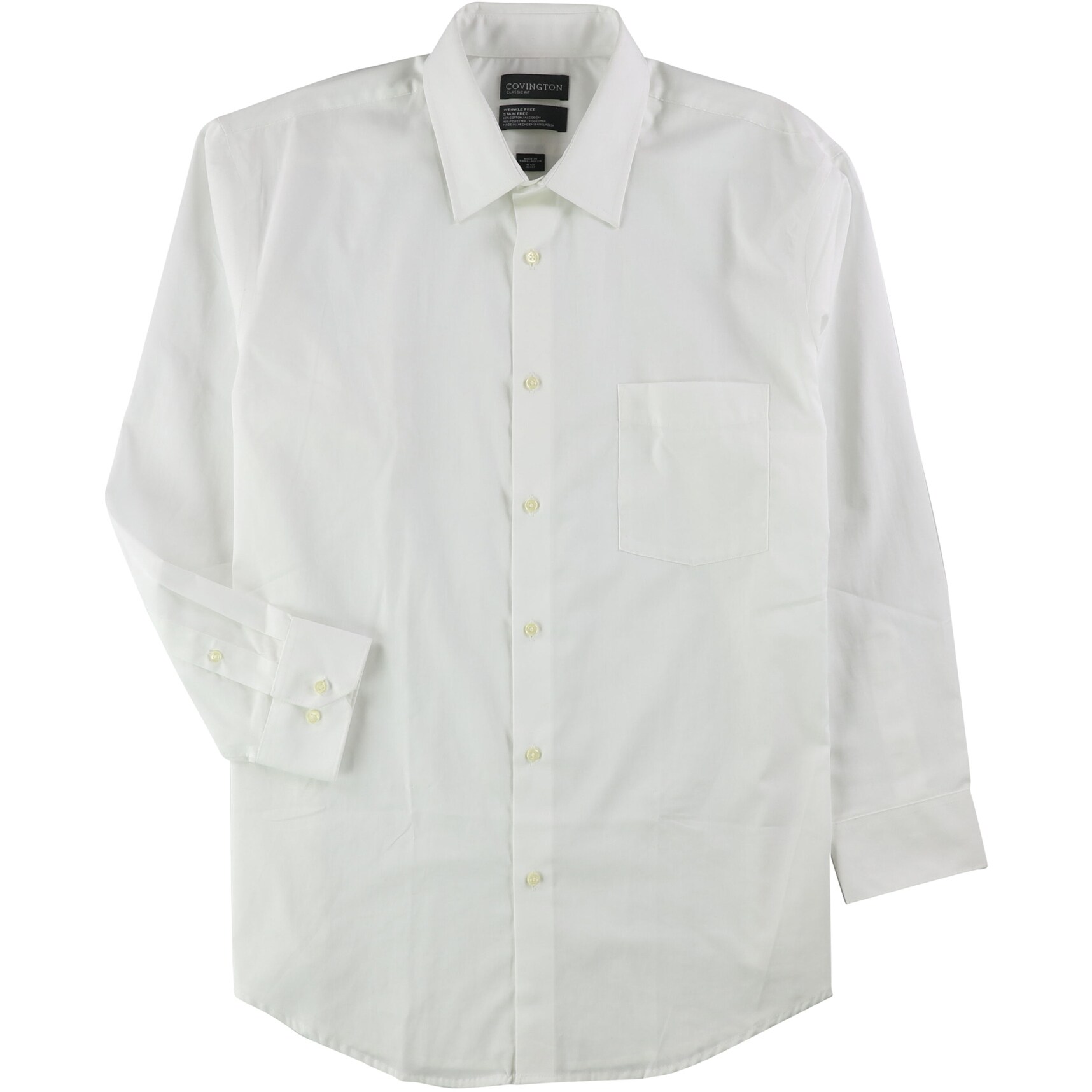 mens white button collar shirt