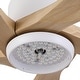 preview thumbnail 132 of 157, YUHAO SylvanAir Modern 52 in. Flush Mount Outdoor/Indoor Ceiling Fan with 3 Solid Wood Blades and DC Reversible Motor
