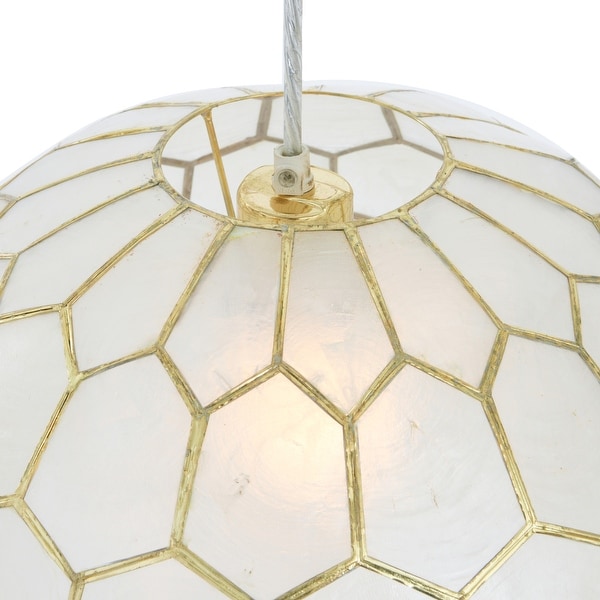 Capiz globe pendant hot sale