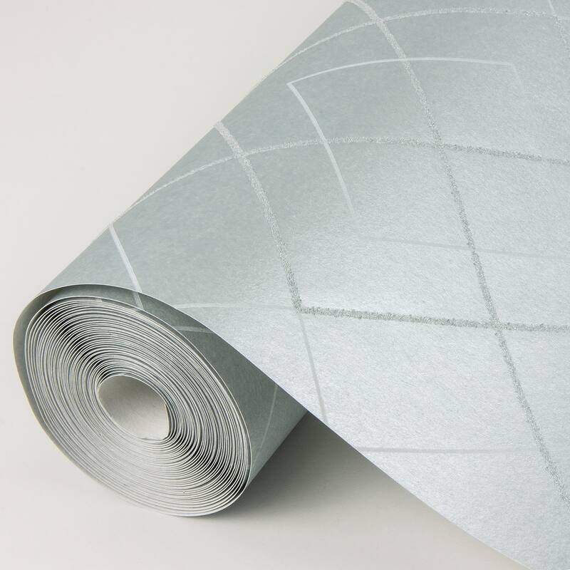 Scott Living Ballard Light Blue Geometric Wallpaper