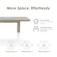 preview thumbnail 5 of 5, Furniture of America Yetaria Modern Farmhouse Distressed 94-inch Wood Extendable Dining Table