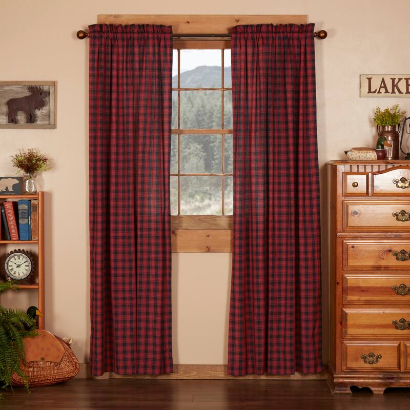 Cumberland Panel Set of 2 84x40 - Panel 84x40 - Panel 84x40 - 84 Inches - Chili Pepper/Caviar