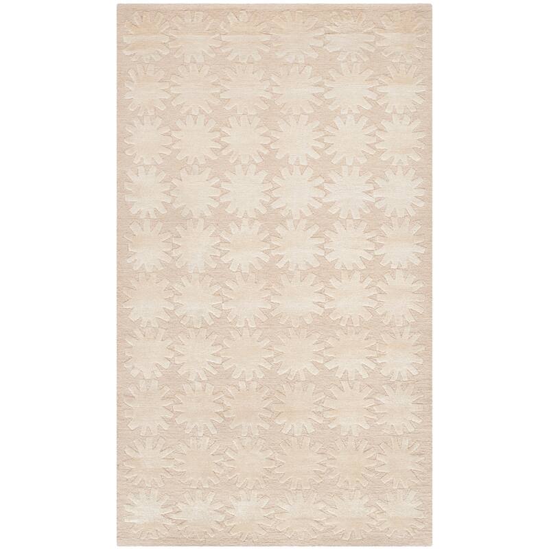 Martha Stewart by SAFAVIEH Constellation Silk/ Wool Rug - 3'9" x 5'9" - Milky Way