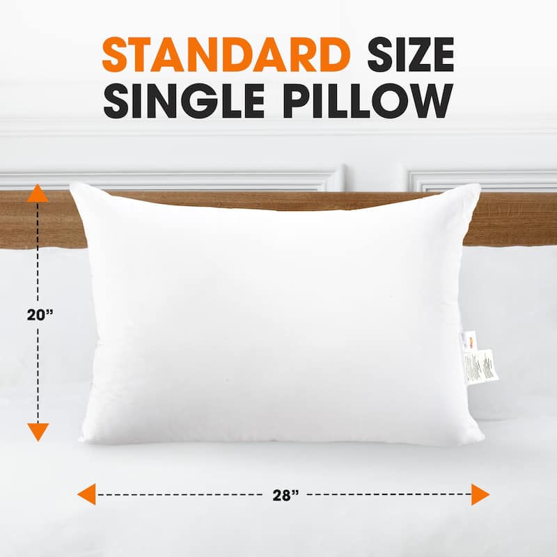 Cheer Collection Soft and Plush White Bed Pillows